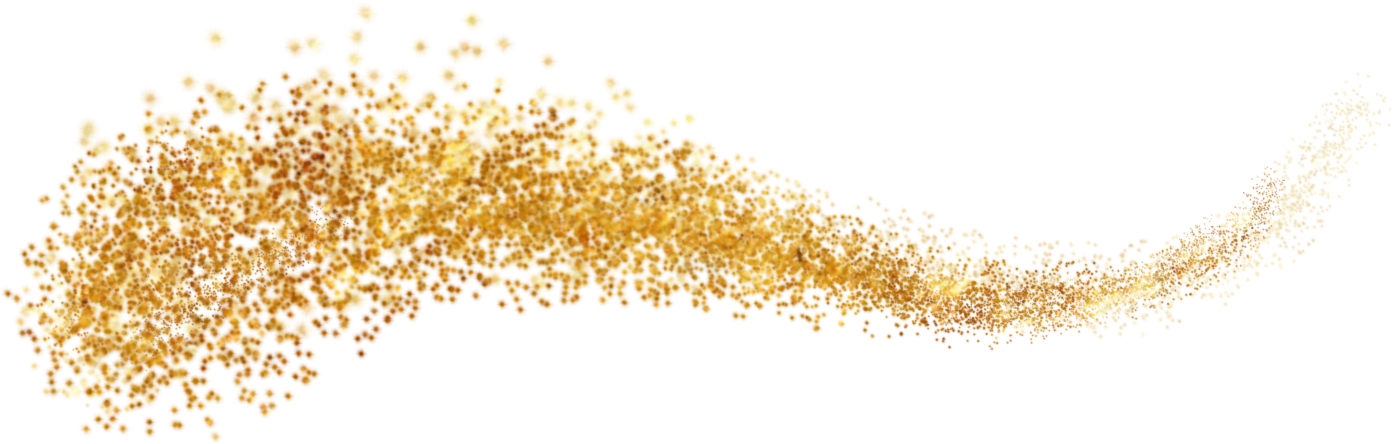 Golden Glitter Cutout